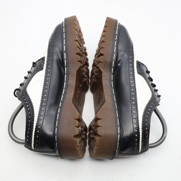 Doc Dr Marten Wingtip 3989 Men's UK 6 US 7 Bex Brogues Black & White England - Picture 6 of 16